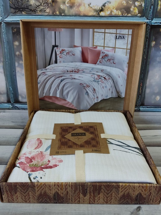 Liya вафельне піке 220х240см. Irina home Туреччина.