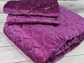 Lizbon murdum покривало 250х260 см. наволочки 50х70 см. Велюр. Туреччина Miss Bella