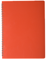 Тетрадь для заметок BUROMAX GLOSS, А4, 80 л., клетка, пласт. обл., красная ( BM.24452151-05 )