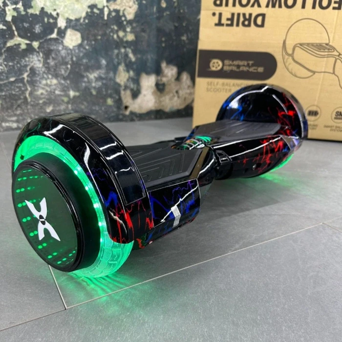 Гіроборд, гіроскутер 8 дюймів Smart Balance wheel оригінальний дитячий кольорова блискавка