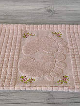 Рожеві рушники під ноги 50х70см. Махра. Karina Туреччина