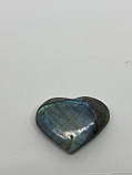 Лабрадор кабашон камінь без оправи 28*37*10 мм. натуральний лабрадор Індія, фото 3