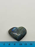 Лабрадор кабашон камінь без оправи 28*37*10 мм. натуральний лабрадор Індія, фото 4