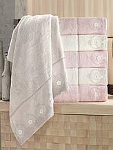 Alvin 3D бамбукові рушники 50х90см., 6 шт/уп. Pupilla Туреччина.