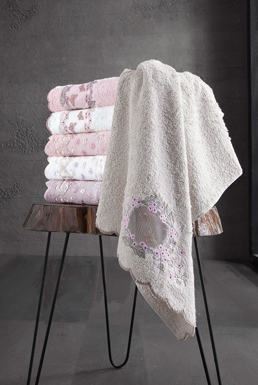 Armoni 3D бамбукові рушники 50х90см., 6 шт/уп. Pupilla Туреччина., фото 1