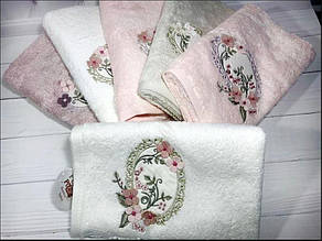 Hayal oval 3D бамбукові рушники 50х90см., 6 шт/уп. Pupilla Туреччина.