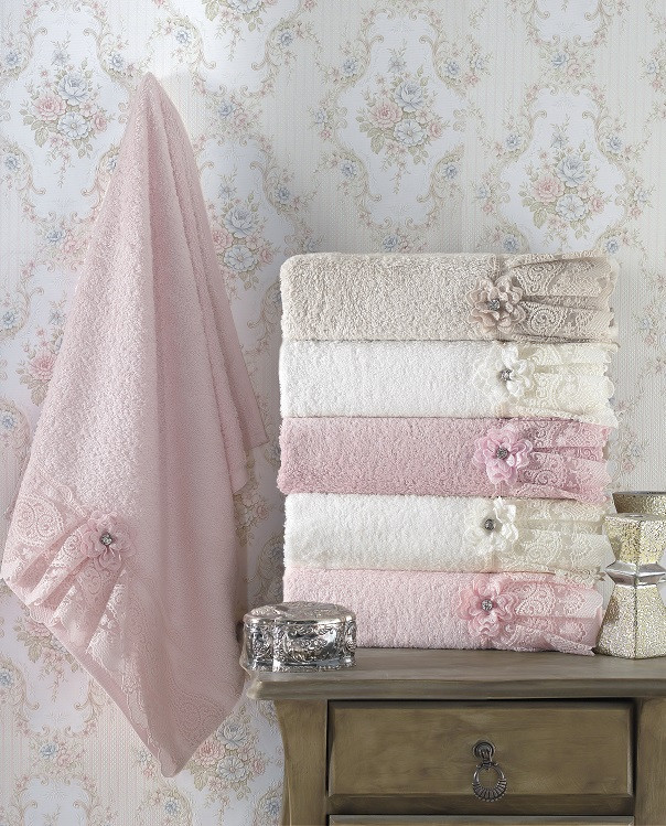 ROMANTIK 3D бамбукові рушники 50х90см., 6 шт/уп. Pupilla Туреччина., фото 1