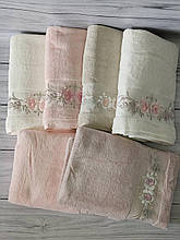 EVA ROSE 3D пеньє рушники 50х90см., 6 шт/уп. Pupilla Туреччина.