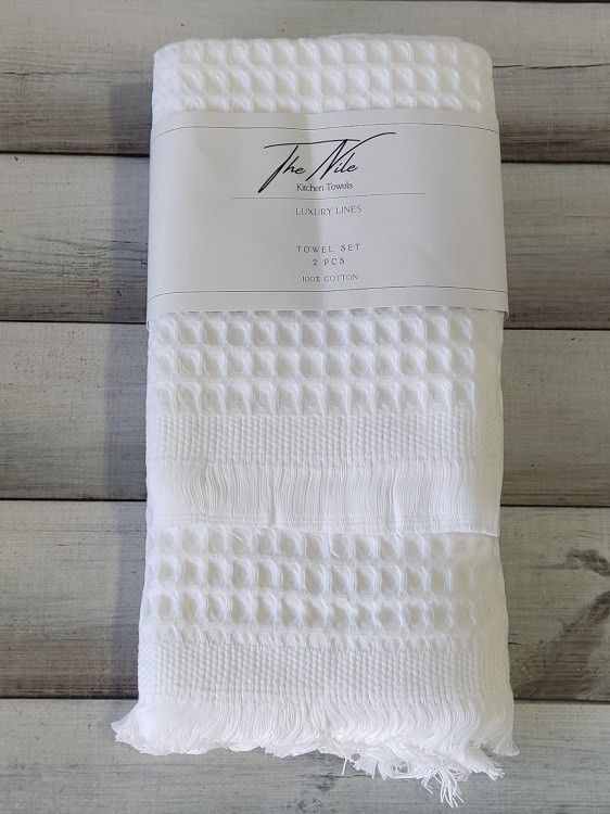 Nile beyaz вафельні рушники банне + обличча. Туреччина., фото 1