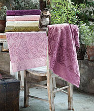 Hanzade велюрові рушники 70х140см., 6 шт/уп. Pupilla Туреччина.