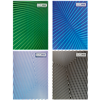 Тетрадь канцелярская, JOBMAX, А4, 96 л., клетка, офсет, карт. обл., ассорти ( BM.2428 )