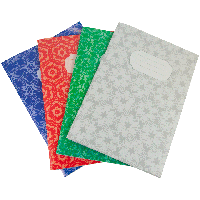 Тетрадь канцелярская, JOBMAX, А4, 48 л., линия, карт. обл., ассорти ( BM.2435 )