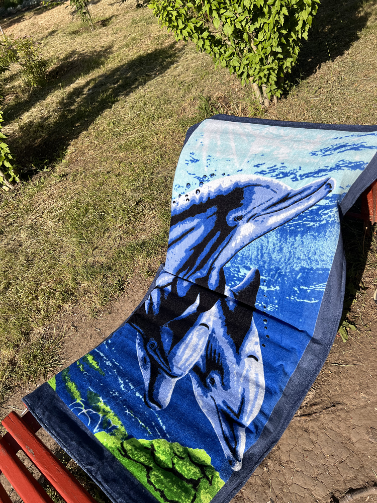 Пляжний рушник Old 3 dolphin 75х150см. Туреччина.
