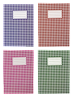 Тетрадь канцелярская, А4, 48 л., линия, офсет, карт. обл., ассорти ( BM.2451 )