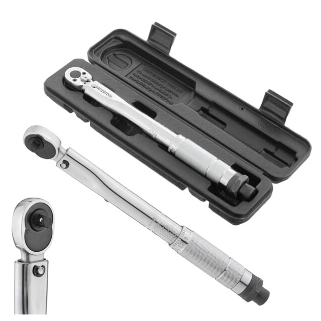 Ключ динамометричний 1/4", 2-24 Нм INTERTOOL XT-9001, фото 1