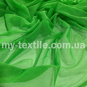 Сітка стрейч 150 см однотонна Зелена трава