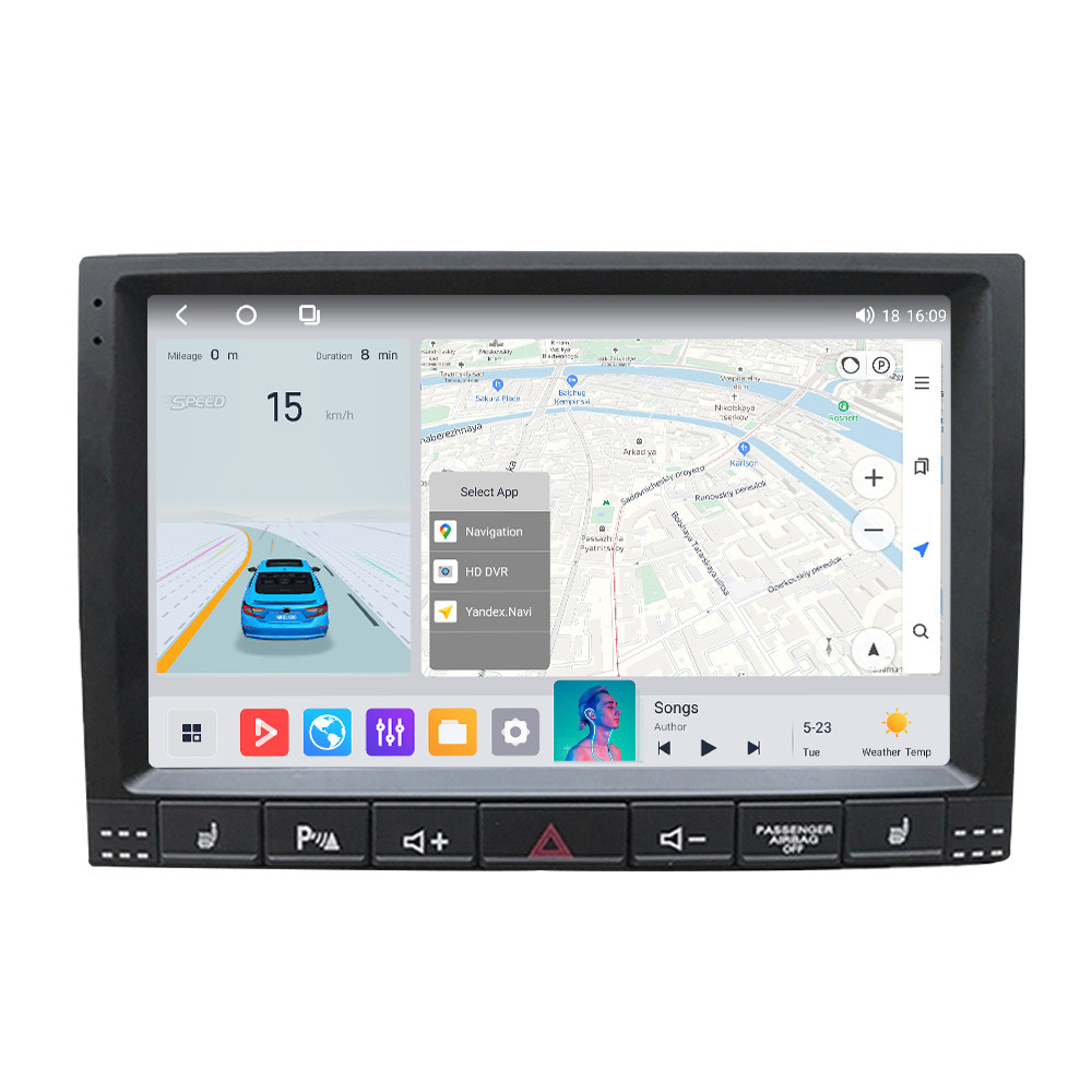 Штатна магнітола Mekede MS 2k VW Touareg (2002-2010) CarPlay QleD, фото 1