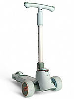 Самокат триколісний Dumitu. Колір: сірий, мятний. Від 2,5 років до 7 років