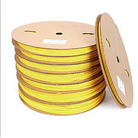 Термоусаджувальна трубка ТТ 4/2 жовта термоусадка 200м