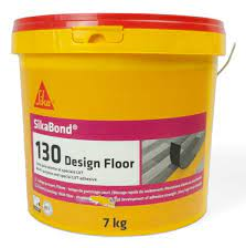 Клей для покриттів ПВХ, LVT посилений фіброю SikaBond -130 Design Floor, 7 кг, фото 1