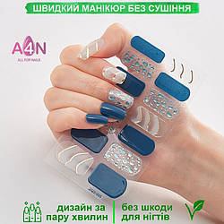 Лакові смужки для манікюру, лакові наклейки на нігті, гелеві наклейки DQ3-05