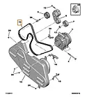Ремінь генератора Fiat Ducato 250, Peugeot Boxer 3, Citroen Jumper 3 (2006-2014) 2.2D/HDi, 9662806680, 5750YH, фото 3