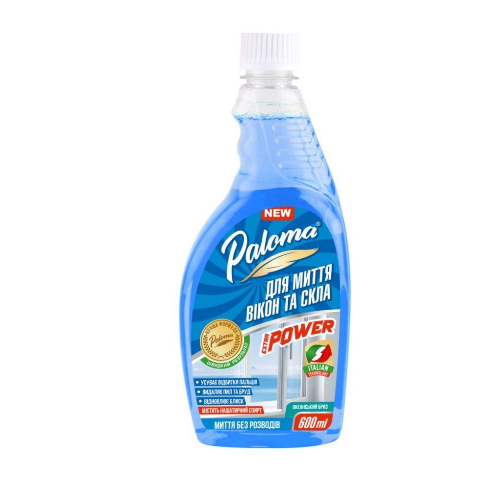 Рідина для скла Paloma Нашатир 600 мл запаска, фото 1