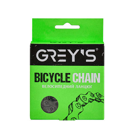 Ланцюг велосипедний Grey's 12шв. S12 Silver/Silver, 126 ланок, фото 3