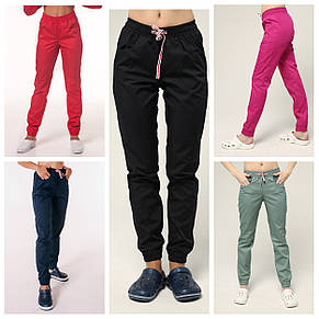 Медичні штани Парма (джогери) чорний, фото 3