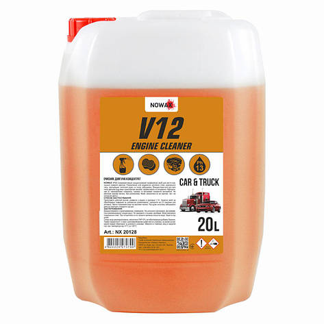 Очисник двигуна Nowax V12 Engine Cleaner концентрат 1:10, 20л, фото 1