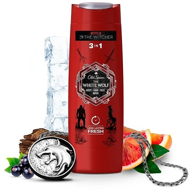 Гель для душу + шампунь Old Spice Maxi "The White Wolf" (400мл.)