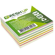 Бумага для нотаток, 400 л, 85х85 мм, Fresh Up, клеєн.