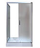 Душова кабіна KO&PO 7007 120х80х180 см без піддону прямокутна розсувні двері матове скло 5 мм, фото 7
