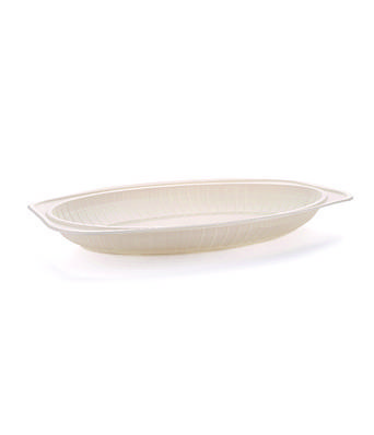 Блюдо ЕКО із кукурудзяного крохмалю 321х219х34 (100шт/уп)