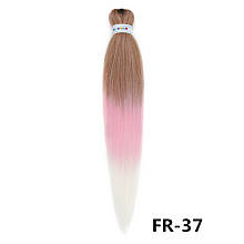 Канекалон Easy Braid теплий беж рожевий білий блонд Довжина 65 см Вага 90 грам Низькотемпературний 100-150°С FR-37