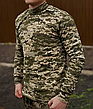 Гольф-реглан ЗСУ Піксель ММ14 на байці — теплий чоловічий светр із начосом, військовий камуфляж хб, розміри 46-60, фото 8
