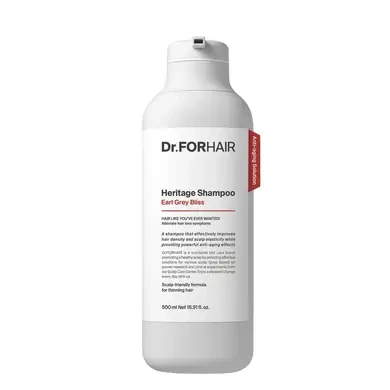 Антивіковий шампунь для ослабленої шкіри голови Dr.FORHAIR Heritage Shampoo Earl Grey Bliss 500 мл