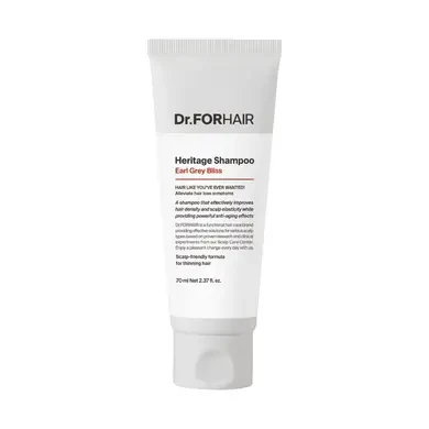 Антивіковий шампунь для ослабленої шкіри голови Dr.FORHAIR Heritage Shampoo Earl Grey Bliss 70 мл