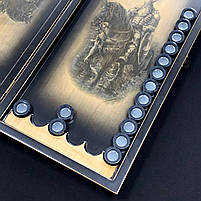 Нарди дерев'яні ручної роботи Лицарі 50×23см подарункові, фото 7