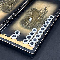 Нарди дерев'яні ручної роботи Лицарі 50×23см подарункові, фото 8