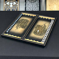 Нарди дерев'яні ручної роботи Лицарі 50×23см подарункові, фото 6