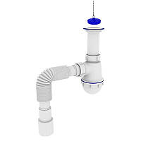 Сифон Кухня Литий Випуск ZERIX SK-01-A 1 1/2" x 40