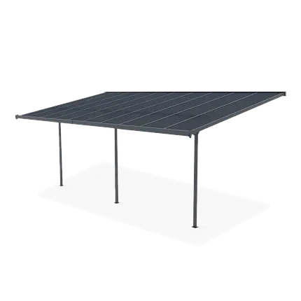 Навіс для авто та тераси Hardmaster Atlanta 6x3 м Cold Grey, фото 1