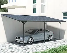 Навіс для авто та тераси Hardmaster Atlanta 6x3 м Cold Grey, фото 2