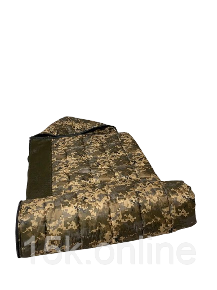 Літній спальник з антимоскітною сіткою 220х80 піксель легкий спальний мішок на літо із захистом від комарів і комах, фото 1