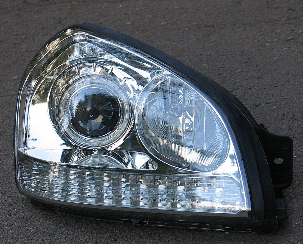 Hyundai Tucson оптика передня хром ксенон (WH-HYU-TUC-HL-CLEAR), фото 1