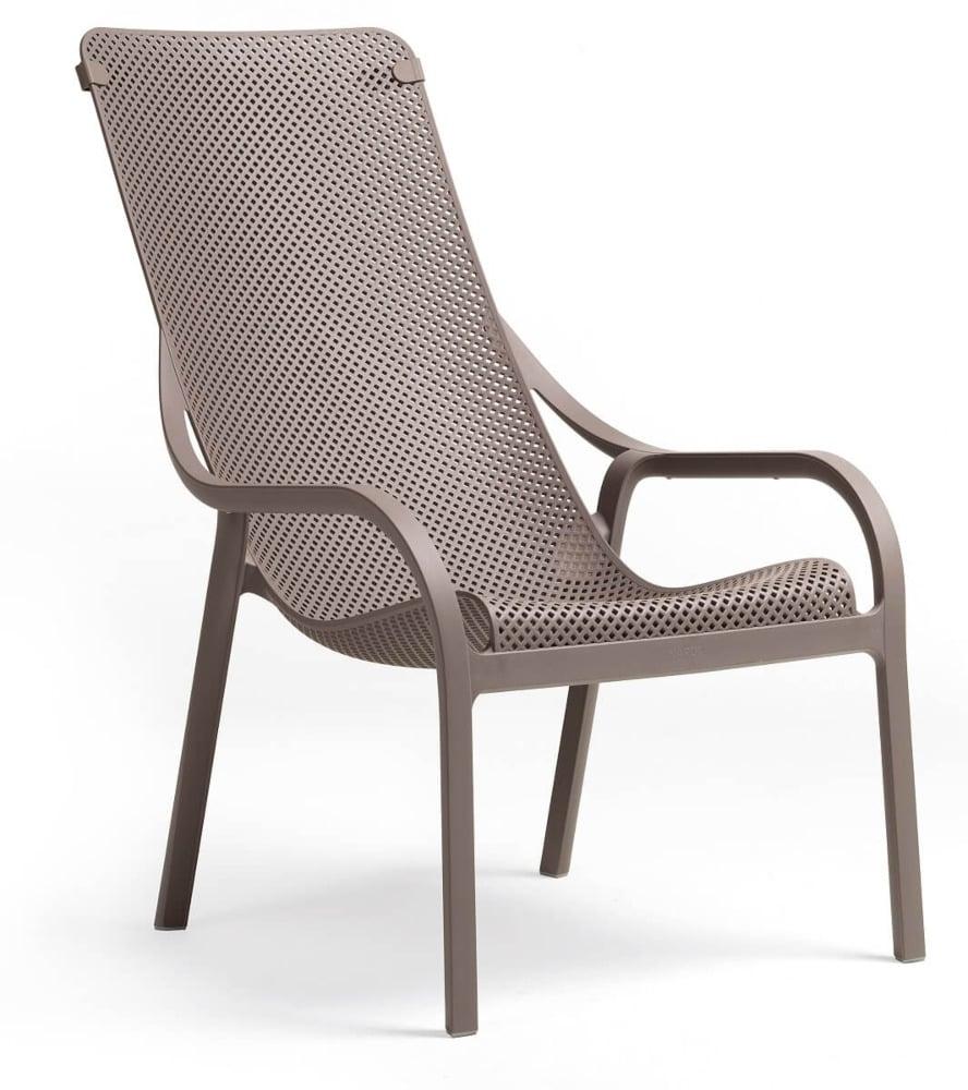 Крісло пластикове літнє Nardi Net Lounge бежеве пластикове