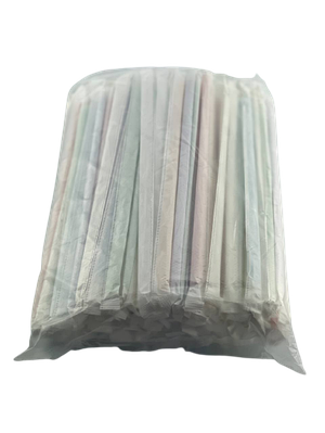 Трубочка Гофра Мікс 21см (в індивідуальній упаковці), упаковка одноразових трубочок