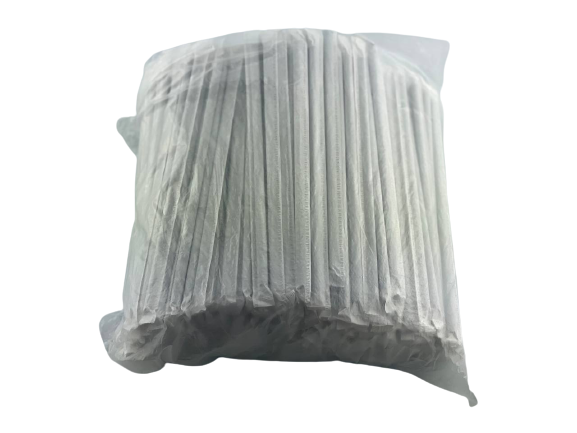 Трубочка Фреш чорна 21см (в індивідуальній упаковці), упаковка одноразових трубочок, фото 1