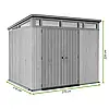 Збірний сарай для інструментів 9x7 Keter Penthouse Сірий, фото 9